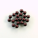 Czech Glass Pearl No-Hole Ball - 4MM GARNET 70499