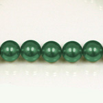 Czech Glass Pearl Bead - Round 03MM HUNTER GREEN 70958