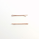 Metal Bobby Pin Flat 29MM Copper Coated Steel