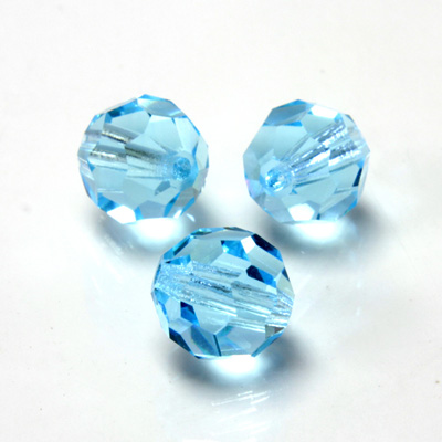 Preciosa Crystal Bead Regular Cut - Round 06MM AQUA BOHEMICA