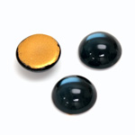 Glass Medium Dome Foiled Cabochon - Round 15MM MONTANA