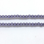 Fiber-Optic Synthetic Bead - Cat's Eye Smooth Round 03MM CAT'S EYE TANZANITE