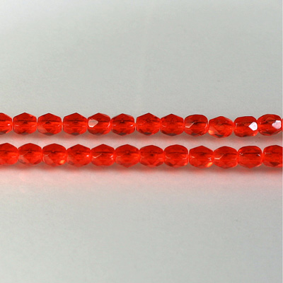 Czech Glass Fire Polish Bead - Round 04MM HYACINTH