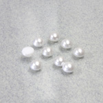 Preciosa Crystal Nacre Pearl Cabochon - Round 04MM WHITE