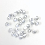 Fiber-Optic Cabochon - Round 02.5MM CAT'S EYE LT GREY