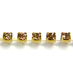 Preciosa Crystal Rhinestone Cup Chain - PP24 (SS12) LT COLORADO TOPAZ-RAW