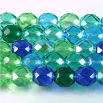 Czech Glass Fire Polish Bead - Round 10MM SEA MIX