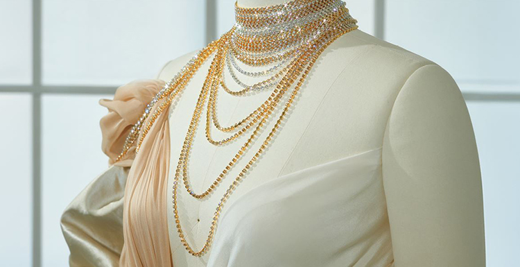 Preciosa Bezelchain with Chaton MAXIMA Line Drawing